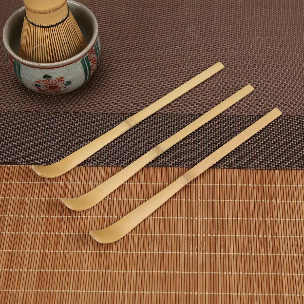 Bamboo Cutlery Set - Wood Tea Sticks Matcha Spoon Teaware