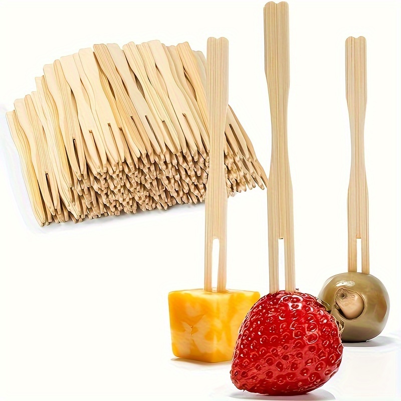 High-quality bamboo fruit fork - огляд і ціна Bamboo Cutlery Set