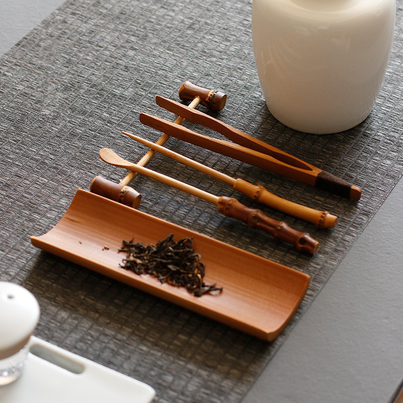 3/4/5Pcs Bamboo Carbonized Tea - огляд і ціна Bamboo Cutlery Set