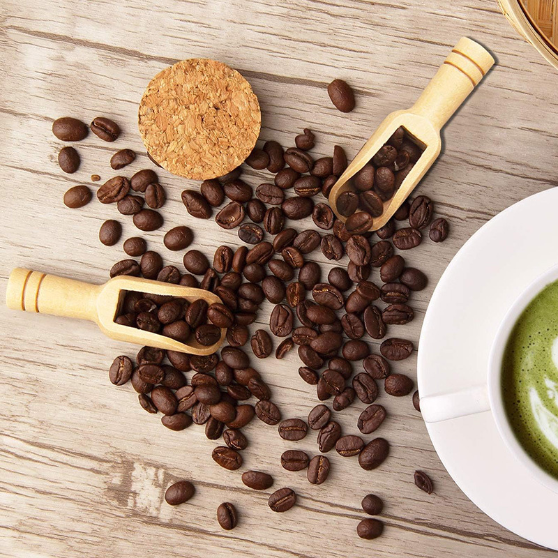 2/5PCS Wooden Coffee Scoop Set - огляд і ціна Bamboo Cutlery Set