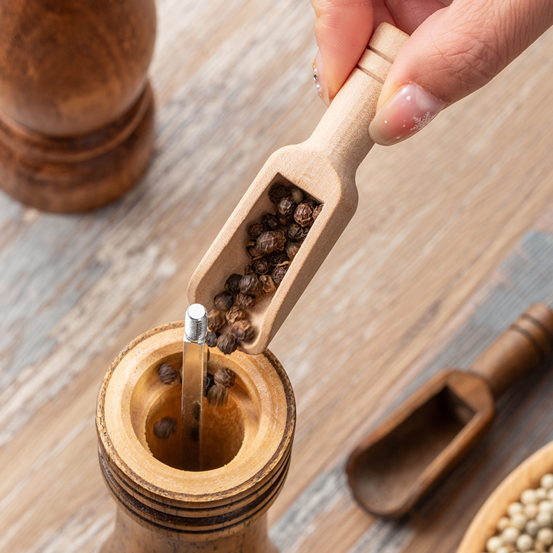 2/5PCS Wooden Coffee Scoop Set - огляд і ціна Bamboo Cutlery Set