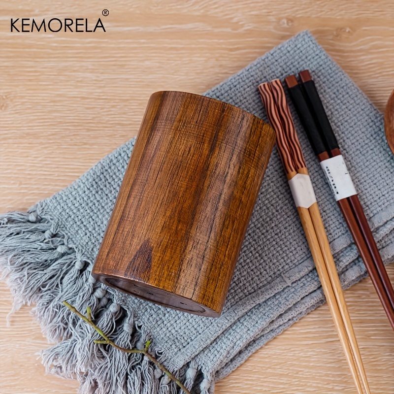 1PCS Wooden Chopsticks Holder  - огляд і ціна Bamboo Cutlery Set