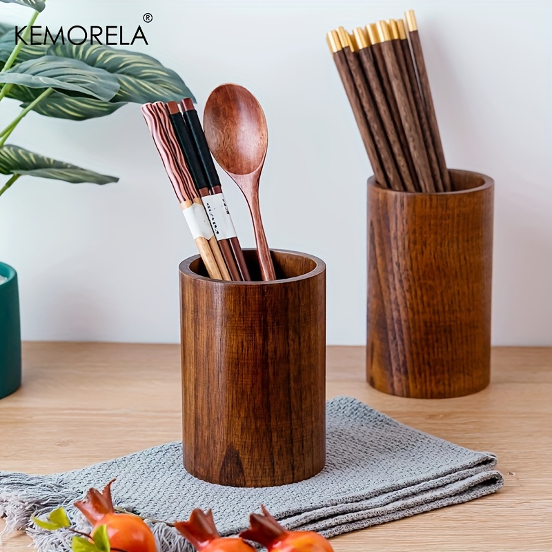 1PCS Wooden Chopsticks Holder  - огляд і ціна Bamboo Cutlery Set