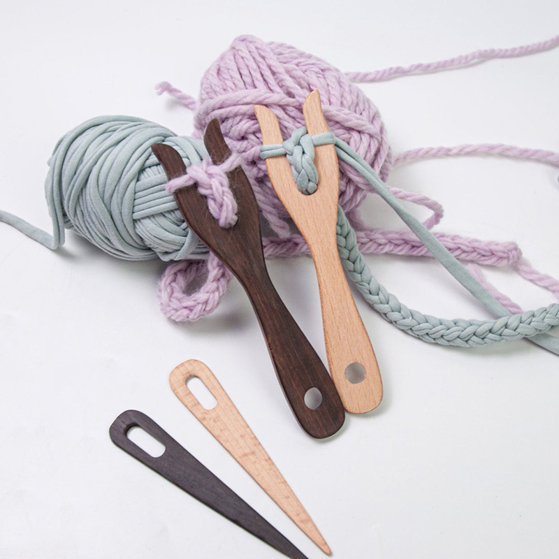 2Pcs Knitting Fork And Eye Nee - огляд і ціна Bamboo Cutlery Set